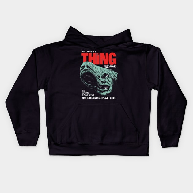 The Thing, John Carpenter, Cult Classic Kids Hoodie by PeligroGraphics